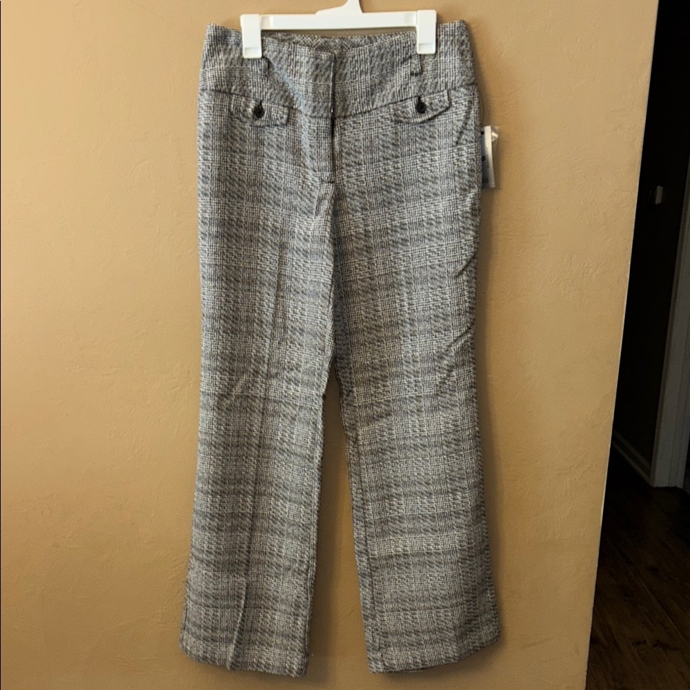 Worthington Gray Plaid Boot Cut Pants